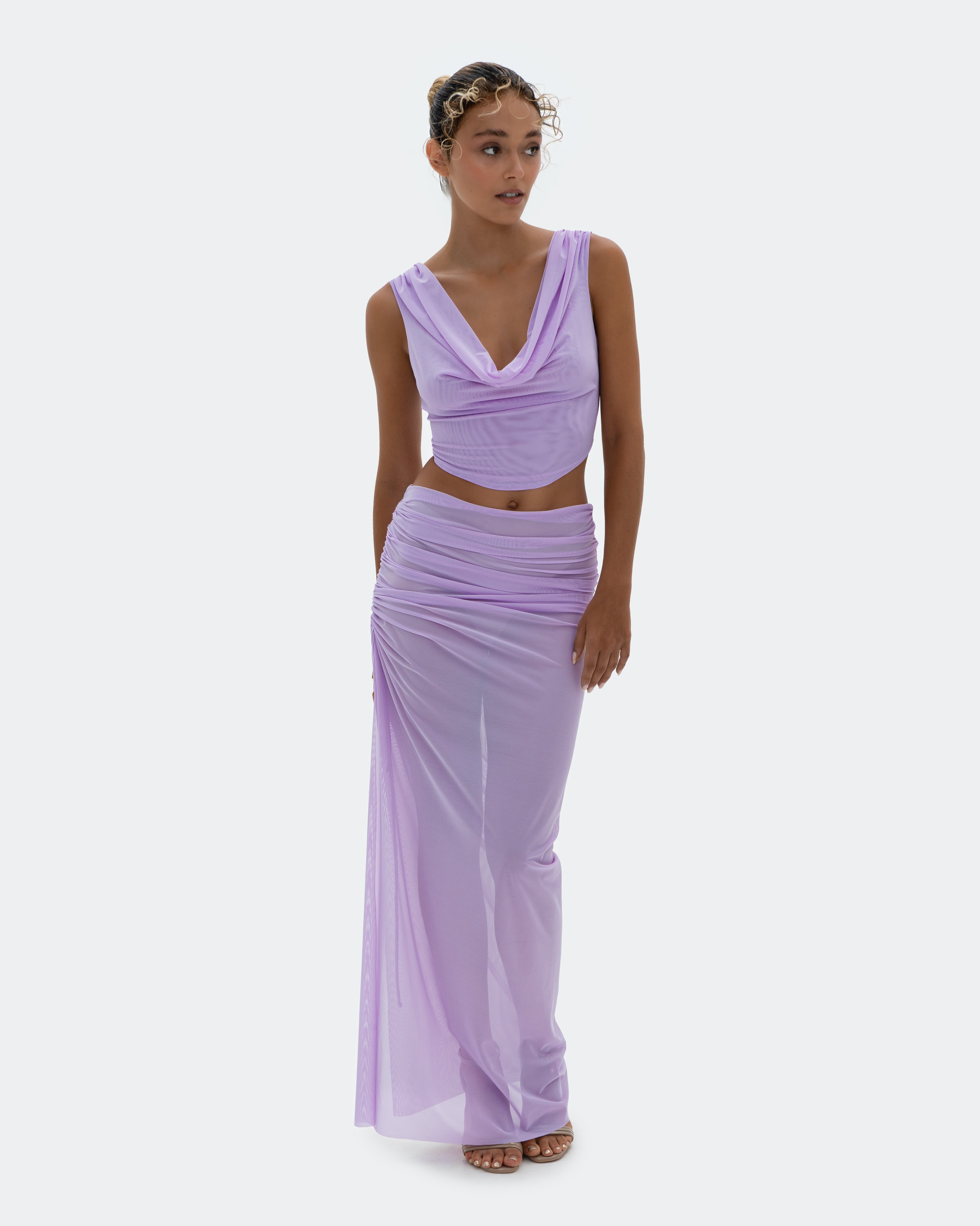 Muse Skirt Lavender – LOZA Resort Collection