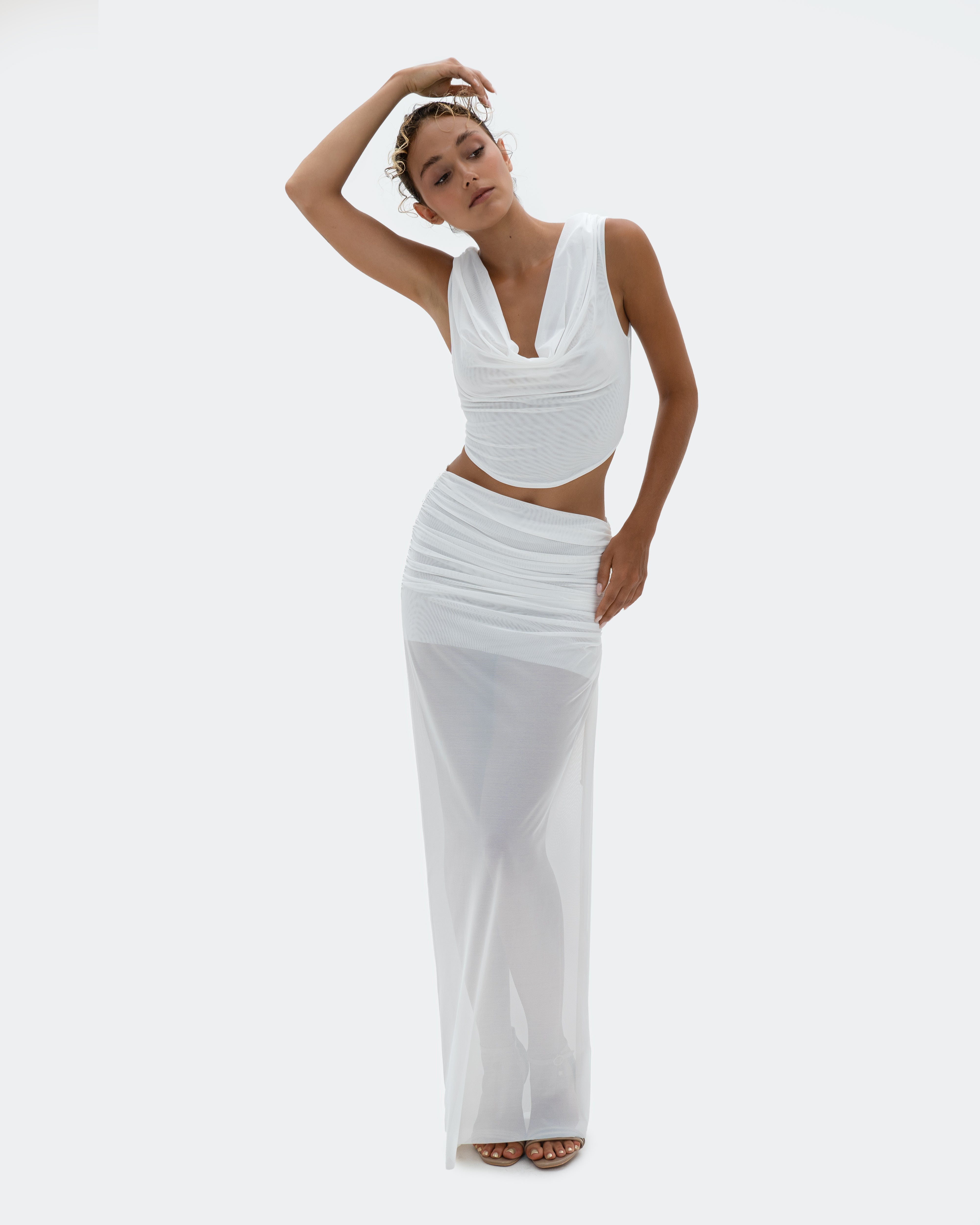 Muse Skirt Ivory – LOZA Resort Collection